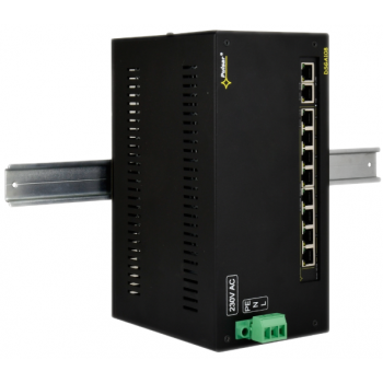 SWITCH PoE 10-PORTOWY PULSAR DSGA108 NA SZYNĘ DIN